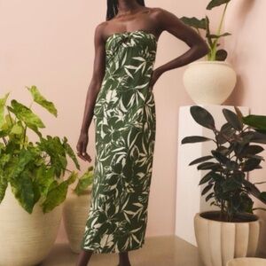 Abercrombie Strapless Twist-Front Maxi Dress